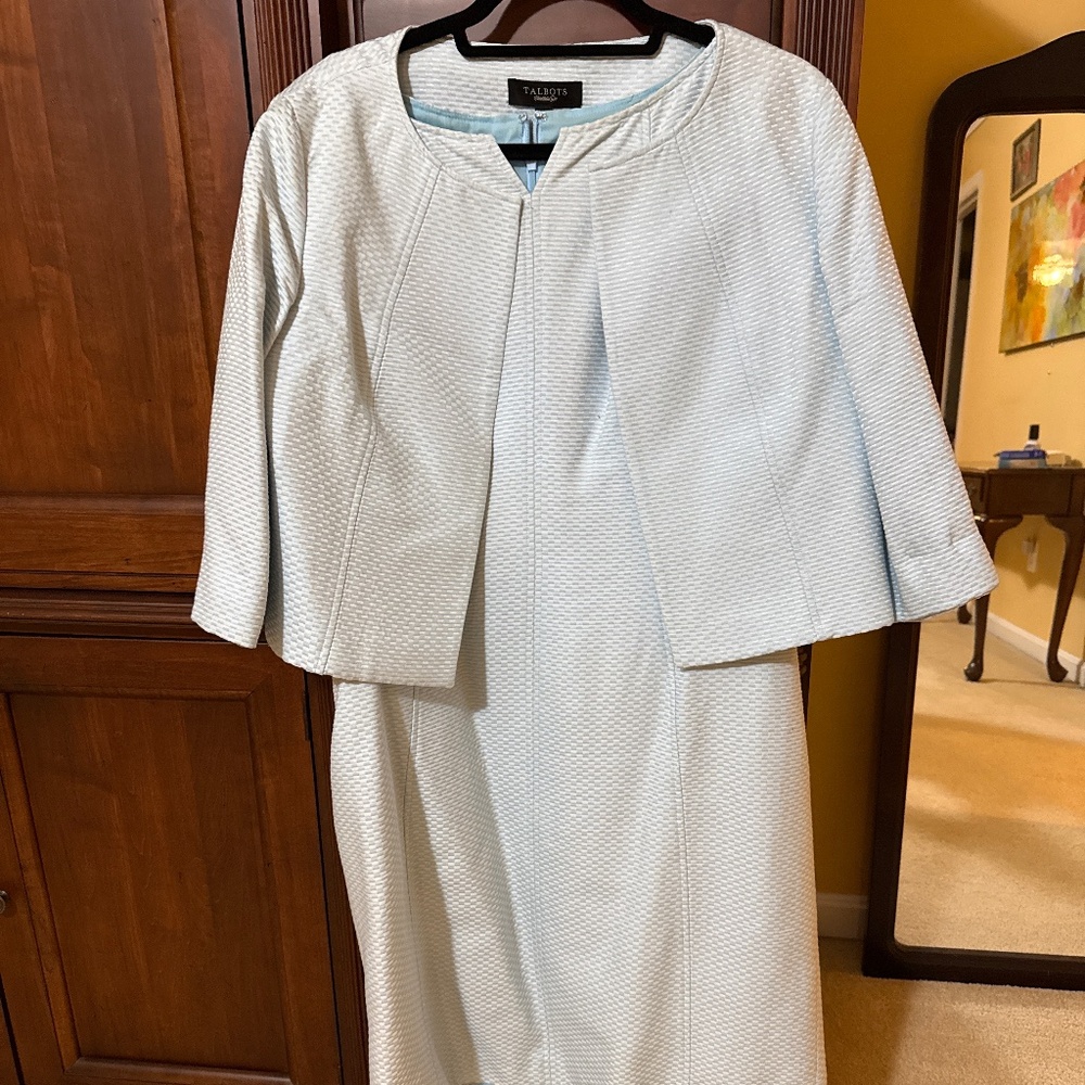 Talbots Basketweave jacket and dress